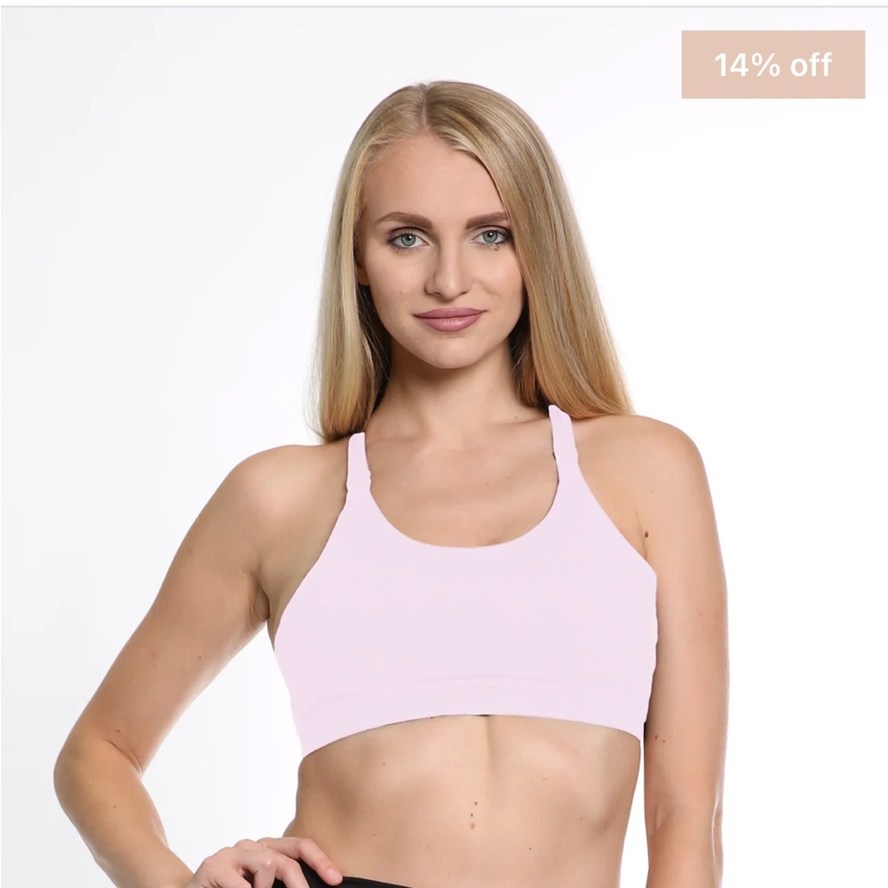 Sweat & Milk Oceane 4 - Medium support nursing & pumping bra (blush pink)